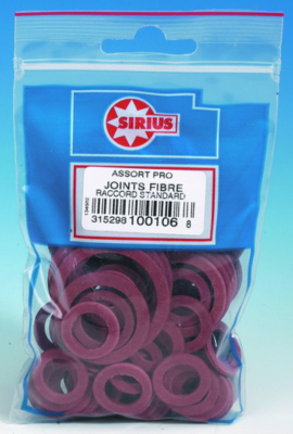 Pochette joints fibre raccords standards