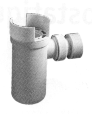 Siphon encliquetable avec déflecteur