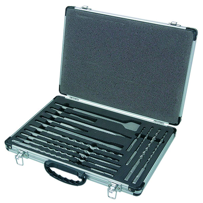 Coffret 12 forets, 2 pointes, 3 burins SDS-Plus