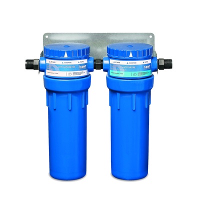 Station duplex de filtration prête à poser
