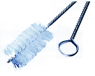 Goupillon sur tige flexible nylon rond 