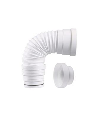 Pipe WC souple extensible