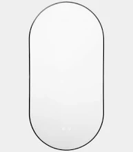 MIROIR SEGART L50 H80 NOIR ECLAIRAGE BILED