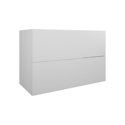 Meuble sous vasque - pour plan simple vasque - 2 tiroirs - Domao